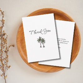 Cartão De Agradecimento Tropical Palm Trees Birthday Gift