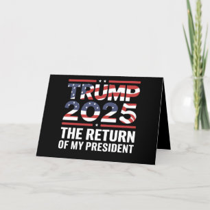 Cartão De Agradecimento Trump 2025 O Retorno Do Meu Presidente 47º EUA