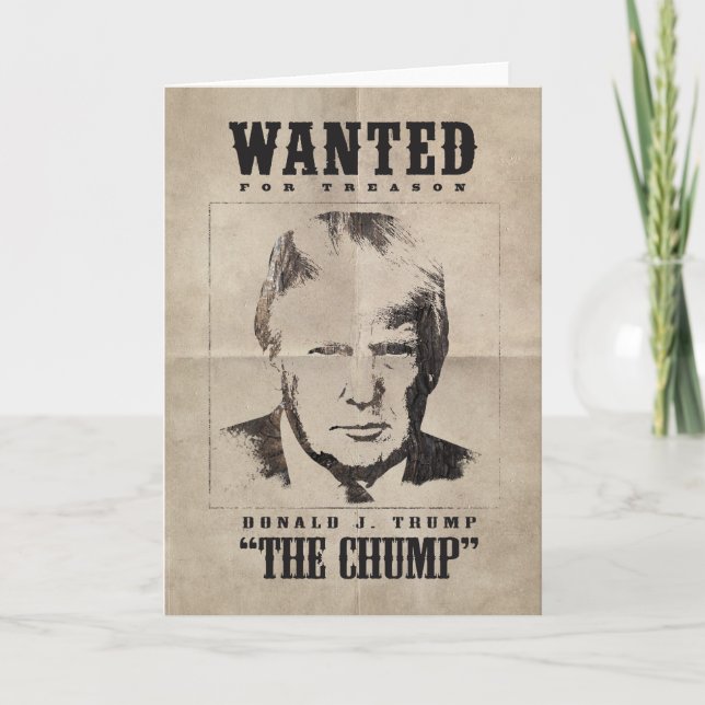 Cartão De Agradecimento Trump queria Poster - Trump trump (Frente)
