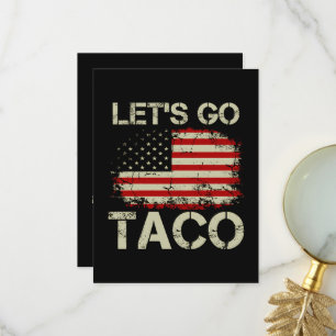 Cartão De Agradecimento Trump Sempre Desiste Vamos Lá Taco