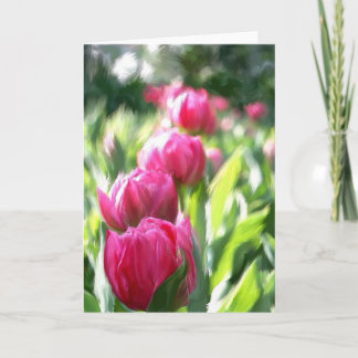 Cartão De Agradecimento Tulip