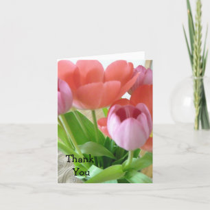 Cartão De Agradecimento Tulipa Obrigado
