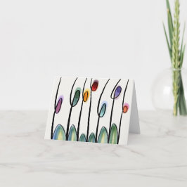 Cartão De Agradecimento Tulipas