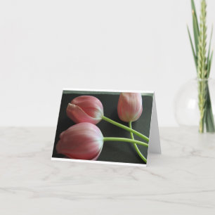 Cartão De Agradecimento Tulipas