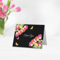 Tulipas & Borboletas Bridal Shower Preto   