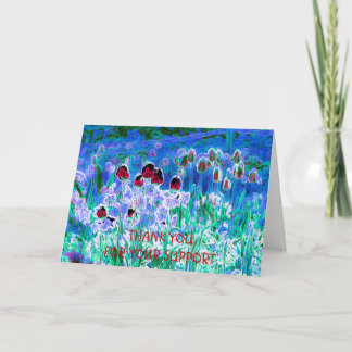Cartão De Agradecimento Tulips Thank You Card