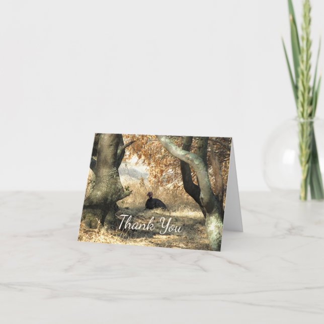 Cartão De Agradecimento Turkey Paradise Thank You Note Card (Frente)
