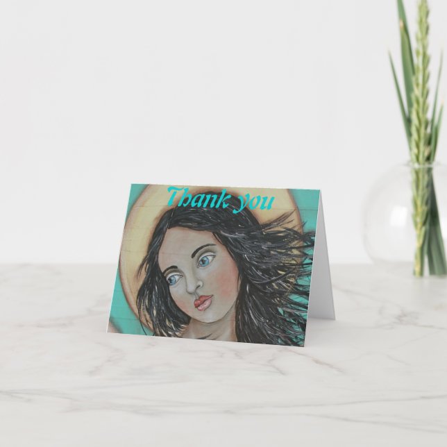 Cartão De Agradecimento Turquoise Dreams (Frente)