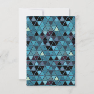 Cartão De Agradecimento Turquoise Stained Glass Mosaic Southwest