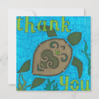 Cartão De Agradecimento Turtle Dreams Obrigado