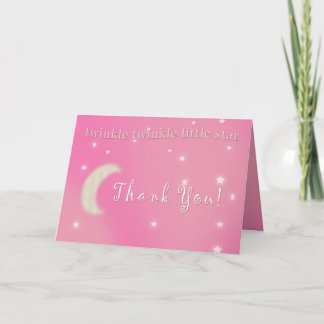 Cartão De Agradecimento Twinkle Twinkle Little Star Baby Shower Thank you