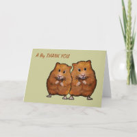Two Hamsters: Thank You From Both Of Us