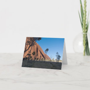 Cartão De Agradecimento uluru e planície do deserto
