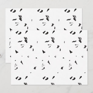 Cartão De Agradecimento Um bando de pássaros voando no céu.