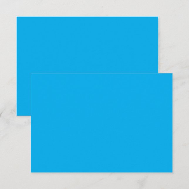 Cartão De Agradecimento um céu azul com um avião (Frente/Verso)