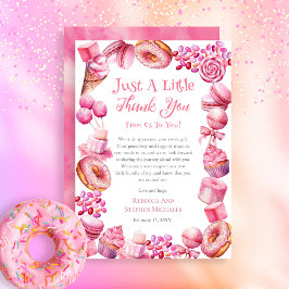 Cartão De Agradecimento Um Chá de fraldas Doce De Frame De Bebê