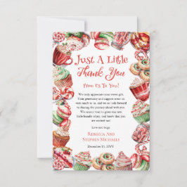 Cartão De Agradecimento Um Chá de fraldas Doce De Frame De Bebê