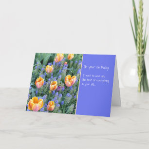 Cartão De Agradecimento Um desejo de aniversário para o melhor...