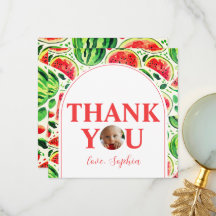 Um em um Melão Foto do Bebê de 1º Aniversário da M