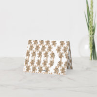um fundo branco com flores marrons
