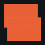 Cartão De Agradecimento um fundo laranja com um<br><div class="desc">O design é um grande quadrado laranja brilhante com cor uniforme e textura suave. A matiz laranja é consistente em todo o quadrado,  criando uma atmosfera vibrante e quente.</div>