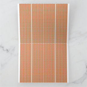 Cartão De Agradecimento um fundo listrado, cor de laranja e branca, com pe