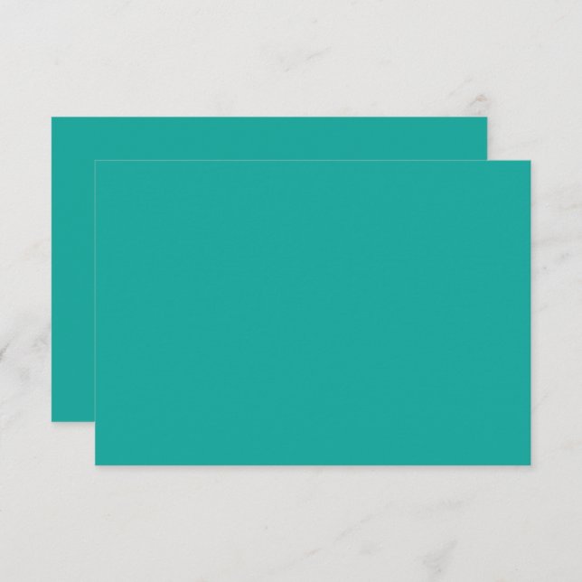 Cartão De Agradecimento um fundo verde com (Frente/Verso)