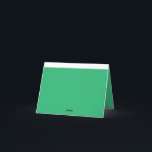 Cartão De Agradecimento um fundo verde com borda branca<br><div class="desc">Melhore seus visuais com um toque minimalista e elegante! Descubra a beleza do fundo verde com design de borda branca para impressionar o contraste de cor. Eleve seus gráficos com uma reviravolta moderna</div>