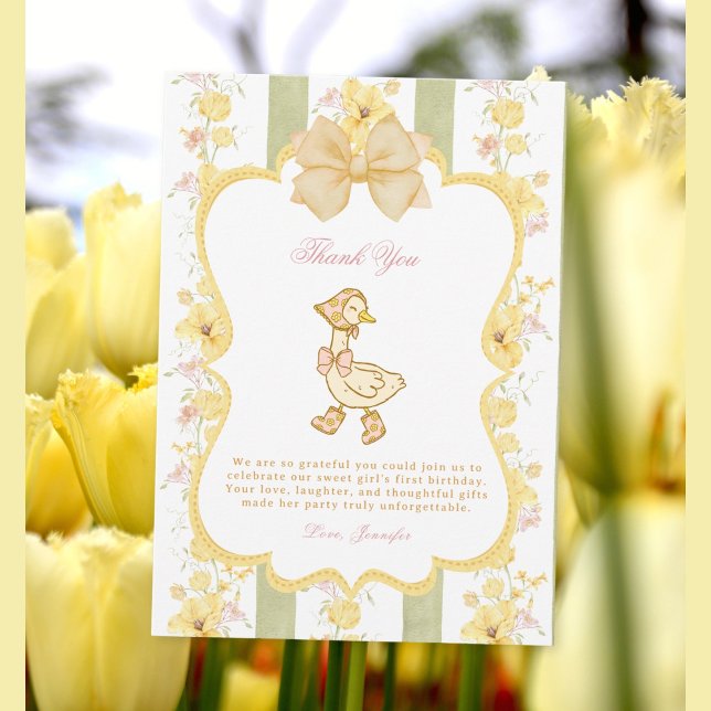 Cartão De Agradecimento Um ganso Bobo (Criador carregado)