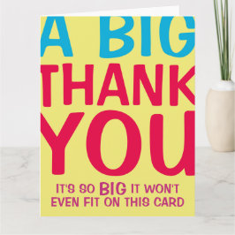 Cartão De Agradecimento Um Grande Obrigado