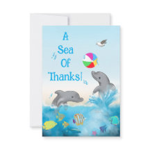 Um Mar de Obrigado Golfinho Oceano