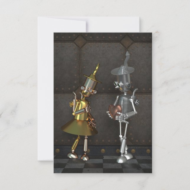 Cartão De Agradecimento Um Namorados de estanho (Frente)