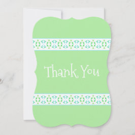 Cartão De Agradecimento Um Padrão Delicado Obrigado Nota