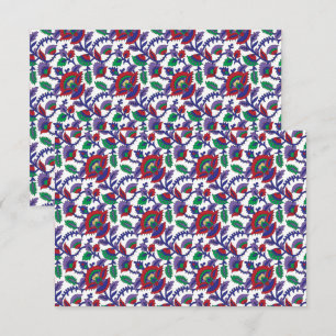 Cartão De Agradecimento Um padrão sem costura, simétrico, com repetições