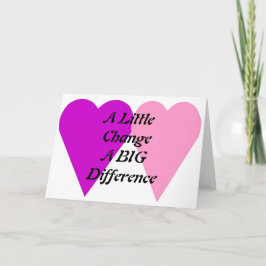 Cartão De Agradecimento Um Pouco Muda Uma Grande Diferença