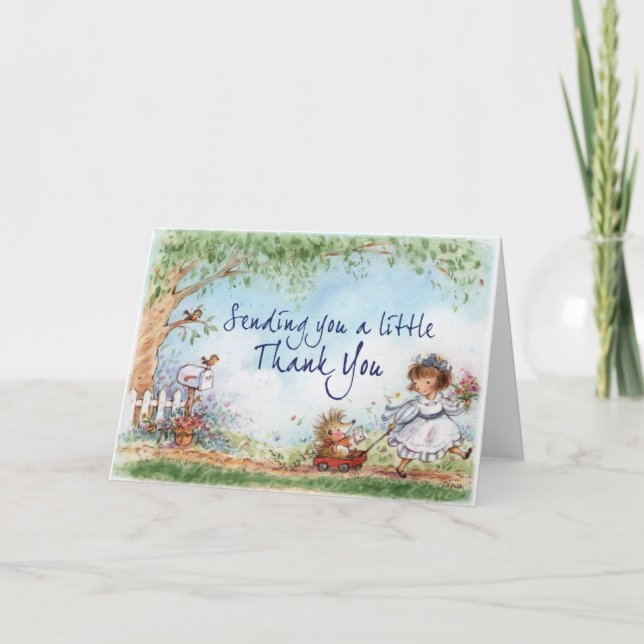 Cartão De Agradecimento Um Pouco Obrigado (Frente)