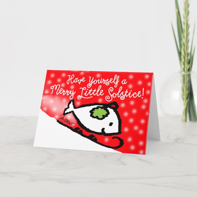Cartão De Agradecimento Um Solstício Feliz! - (Frente)
