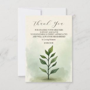 Cartão De Agradecimento Um Solteiro das Folhas