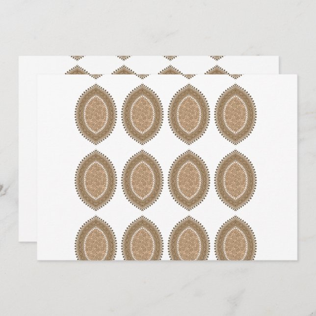 Cartão De Agradecimento Um tapete retangular com um intricado moti geométr (Frente/Verso)