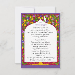 Cartão De Agradecimento Uma bênção para os prestadores de cuidados de saúd