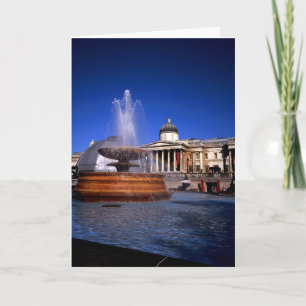 Cartão De Agradecimento Uma fonte na Trafalgar Square Londres