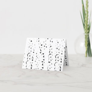 Cartão De Agradecimento uma foto branca e preta de gotas de chuva