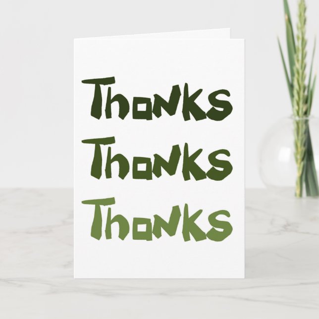 Cartão De Agradecimento Uma grande diversão. Obrigado. (Frente)