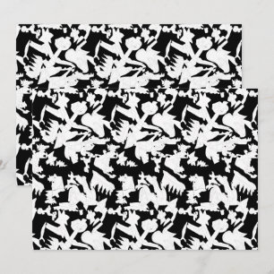 Cartão De Agradecimento Uma manga branca com textura sutil, parte provável