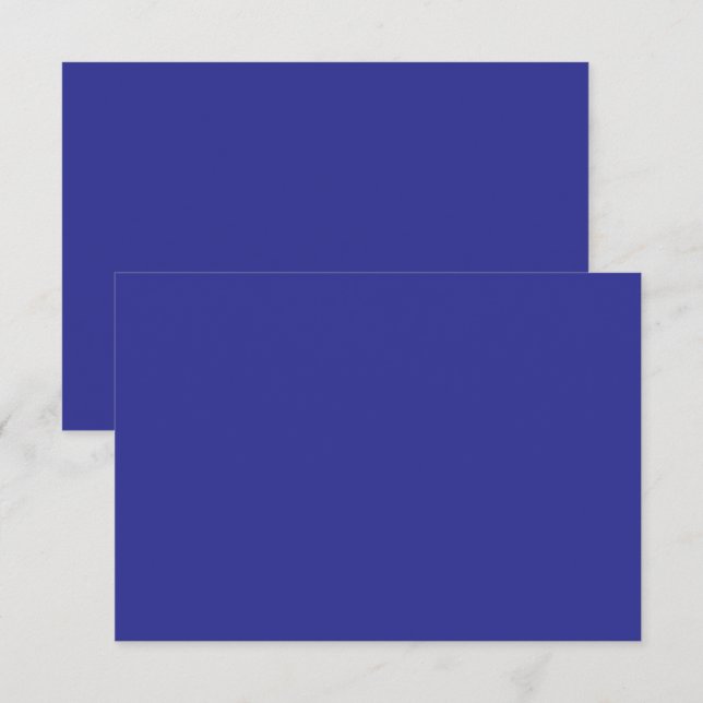 Cartão De Agradecimento uma parede azul com um relógio (Frente/Verso)
