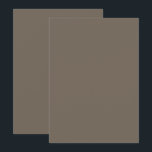 Cartão De Agradecimento uma parede marrom com um relógio preto e branco<br><div class="desc">Elevem sua decoração doméstica com uma parede marrom moderna e minimalista adornada com um relógio branco e preto chic. Melhore o seu espaço com esta arte monocromática de parede na moda!"</div>