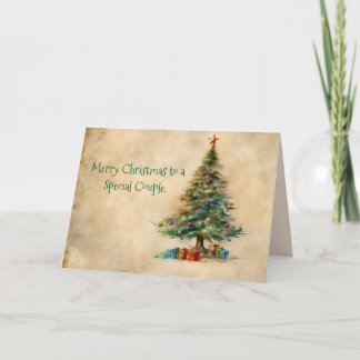 CARTÃO DE AGRADECIMENTO UMA PLACA DE NATAL DE CASAL ESPECIAL