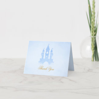 Cartão De Agradecimento Uma Vez Em Um Chá de fraldas Do Castelo De Fairyta