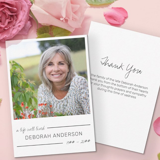 Cartão De Agradecimento Uma Vida Bem Vida, Foto De Letreiros Casuais (Criador carregado)