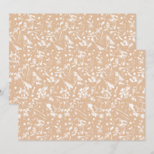 Cartão De Agradecimento Uma visão de perto de uma parede texturizada com p